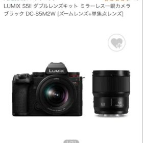 LUMIX S5II ダブルレンズキット ブラック DC-S5M2W