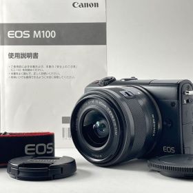 【美品・返品保証】Canon EOS M100ブラック 標準レンズキット