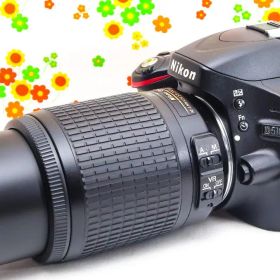 ニコン Nikon D5100☆望遠レンズセット☆スマホに送れる！☆一眼レフ