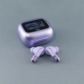 JBL Live Beam 3 完全ワイヤレスイヤホン USED美品 ノイズキャンセリング ハイレゾ タッチスクリーン IP55 マイク パープル 完動品 V2302