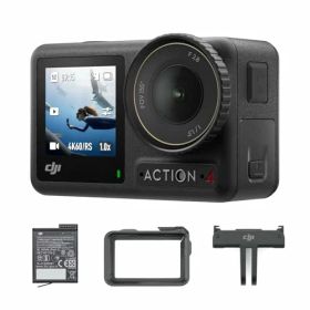 【 】DJI アクションカメラ Osmo Action 4 エッセンシャルコンボ 4K/120fps対応 防水アクションカメラ 1/1.3インチセンサー搭載 驚きの低照度性能 10-bit & D-Log M カラーパフォーマンス 長時間駆動の1