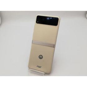 【中古】MOTOROLA SoftBank 【SIMフリー】 motorola razr 40s バニラクリーム 8GB 256GB A303MO【アリオ倉敷】保証期間１ヶ月【ランクA】