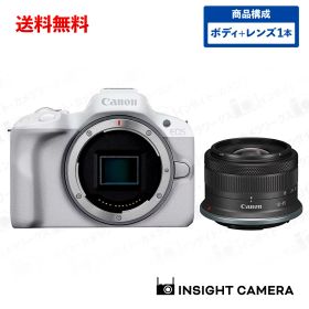 キヤノン EOS R50 ボディ ホワイト + 標準ズームレンズセット RF-S18-45mm F4.5-6.3 IS STM APS-C イオス ミラーレス一眼カメラ 軽量モデル コンパクト 自撮り Canon（出荷後転送不可）