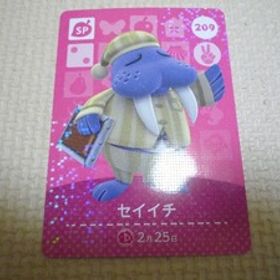 どうぶつの森 amiboカード 第３弾 209 セイイチ あつ森 アミーボ 新品 【他カード同梱OK】
