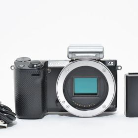 ショット数3307回 SONY NEX-5R ブラック フラッシュ付き ARYM5422#89