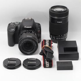 Canon デジタル一眼レフカメラ EOS Kiss X9 ブラック ダブルズームキット EF-S18-55mm/EF-S55-250mm付属 EOSKISSX9BK-WKIT