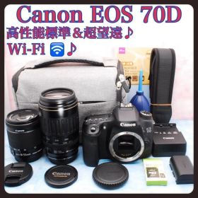 ◎キャノン EOS 70D◎一眼レフカメラ◎Wi-Fi◎入学式やお花見にも！