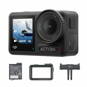 DJI アクションカメラ Osmo Action 4 エッセンシャルコンボ 4K/120fps対応 防水アクションカメラ 1/1.3インチセンサー搭載 驚きの低照度性能