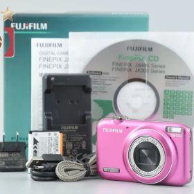 【中古】FUJIFILM 富士フイルム FINEPIX JX400 ピンク コンパクトデジタルカメラ 元箱付き