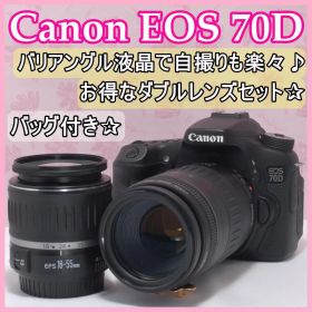 ⭐️ダブルレンズセット⭐️Canon EOS 70D キャノン デジタル一眼レフ
