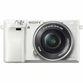 【中古】SONY ミラーレス一眼 α6000 パワーズームレンズキット E PZ 16-50mm F3.5-5.6 OSS ホワイト ILCE-6000L W