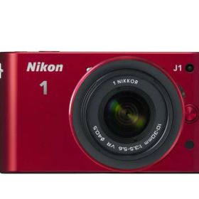 【中古】Nikon ミラーレス一眼カメラ Nikon 1 (ニコンワン) J1 (ジェイワン) 標準ズームレンズキット レッドN1 J1HLK RD当店保証30日間 人気モデル 高画質 売れ筋