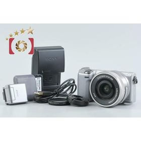 【中古】SONY ソニー α NEX-5R パワーズームレンズキット シルバー シャッター回数僅少