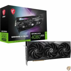 【最大2026円クーポン配信中】MSI GeForce RTX 4080 SUPER 16G GAMING X SLIM PCIe4.0 約3スロット厚・3ファン搭載 グラフィックスカード VD8724