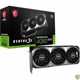 【最大2026円クーポン配信中】MSI Gaming RTX 4080 Super 16G Ventus 3X OC グラフィックスカード (NVIDIA Super、256-Bit、ブーストクロック:2595MHz 16GB GDRR6X 23Gbps HDMI/DP、Ada Lovelace Architecture)