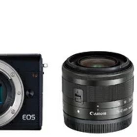 【中古】 Canon ミラーレス一眼カメラ EOS M100 ダブルズームキット ブラック EOSM100BK-WZK