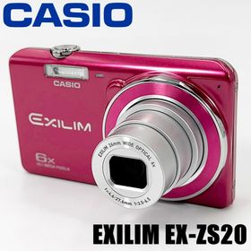 カシオ(CASIO)のカシオ CASIO EXILIM EX-ZS20 レッド コンデジ カメラ 中古(コンパクトデジタルカメラ)