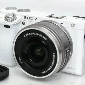 【中古】【良品】ソニー α6000 ILCE-6000L パワーズームレンズキット[ホワイト]（センサー清掃済み） CA01-R4595-3Y2A SONY ソニー α Eマウント ミラーレス APS-C