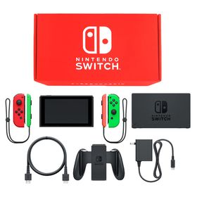 Nintendo Switch本体 カラーカスタマイズ [2019年8月モデル]/Joy-Con(L)レッド(R)ネオングリーン/Joy-Conストラップ：ネオングリーン/ネオンレッド ニンテンドースイッチハード