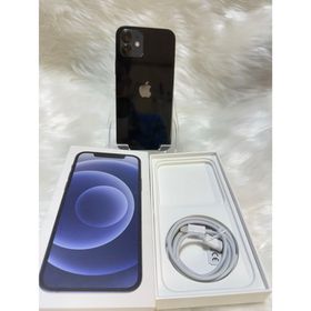 アイフォーン(iPhone)のiPhone 12 128GBブラック 国内版 SIM フリー 箱付き(スマートフォン本体)
