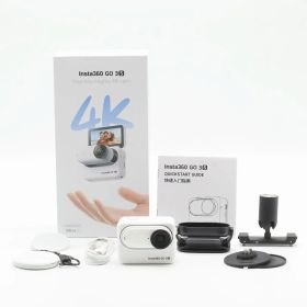 Insta360 GO 3S 128GB ホワイト 超小型アクションカメラ 高解像度映像＆豊富なマウントで自由な撮影が可能【中古】