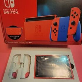 未使用 Nintendo Switch マリオレッド×ブルー セット本体のみ ジョイコン・ドック等なし
