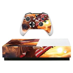MightySkins Skin for Microsoft Xbox One S All-Digital Edition - ハクトウワシ|保護性、耐久性、ユニークなビニールデカールラップカバー|簡単に貼り付け、取