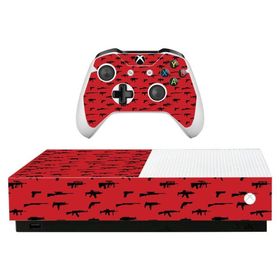 MightySkins Skin for Microsoft Xbox One S All-Digital Edition - 銃 | 保護性、耐久性、ユニークなビニールデカールラップカバー | 貼り付け、取り外しとスタ