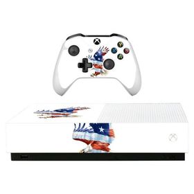 MightySkins Skin for Microsoft Xbox One S All-Digital Edition - American Eagle | 保護性、耐久性、ユニークなビニールデカールラップカバー | 簡単に貼り付