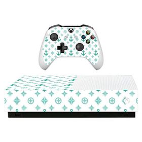 MightySkins Skin for Microsoft Xbox One S All-Digital Edition - Teal Designer | Protective, Durable, and Unique Vinyl Decal wrap Cover | Easy to Apply