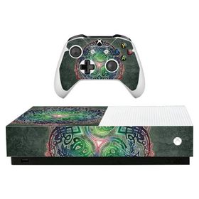 MightySkins Skin for Microsoft Xbox One S All-Digital Edition - Celtic Dragon | Protective, Durable, and Unique Vinyl Decal wrap Cover | Easy to Apply