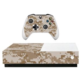 MightySkins Skin for Microsoft Xbox One S All-Digital Edition - Desert Camo | Protective, Durable, and Unique Vinyl Decal wrap Cover | Easy to Apply,