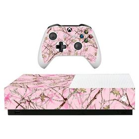 MightySkins Skin for Microsoft Xbox One S All-Digital Edition - Conceal Pink | Protective, Durable, and Unique Vinyl Decal wrap Cover | Easy to Apply,