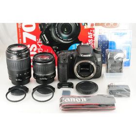 キヤノン(Canon)の【Wifi搭載】Canon キヤノン EOS 70D ダブルレンズ オマケ多数(デジタル一眼)