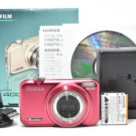 《 美品 》 富士フィルム FUJIFILM FinePix JX400 レッド