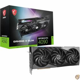 【5日最大1500円クーポン】MSI GeForce RTX 4090 GAMING X SLIM 24G TRI FROZR 3 冷却システム搭載 スリム設計グラフィックスカード VD8655