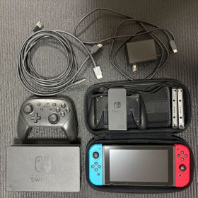 Nintendo Switch 本体 青/赤 プロコントローラー付き 箱無し