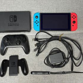 Nintendo Switch 本体 赤/青 プロコン付き SD64GB 箱なし