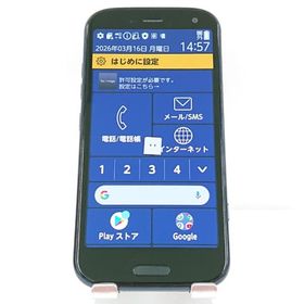 らくらくスマートフォン F-52B ドコモ ネイビー 送料無料 即決 本体 c18136