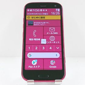 らくらくスマートフォン F-52B ドコモ ピンク 送料無料 即決 本体 c18122