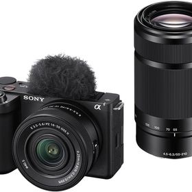 ソニー(SONY) VLOGCAM ZV-E10M2X-B ブラック αEマウントデジタル一眼カメラ ダブルズームレンズキット 送料無料（※一部地域を除く）