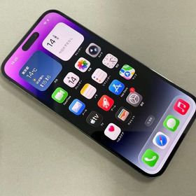 セイモバイル★バッテリー100%SIMフリーiPhone14 Pro Max 128GB パープル