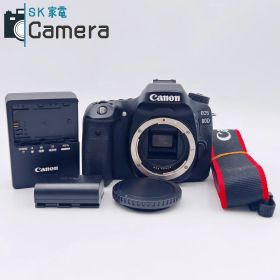 【中古】 Canon EOS 80D キャノン 電池 充電器 ストラップ付 美品
