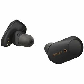 【中古】ソニー ワイヤレスノイズキャンセリングイヤホン WF-1000XM3 : 完全ワイヤレス/ Alexa搭載 /Bluetooth/ハイレゾ相当 最大6時間連続再生 2019年モデル / マイク付き 360 Reality Audio認定モデル ブラック WF-1000XM3 BM