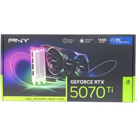 中古 グラフィックボード PNY GeForce RTX 5070 Ti ARGB EPIC-X RGB Overclocked Triple Fan GPU VCG5070T16TFXX RTX5070Ti/16GB/GDDR7/HDMIx1 DPx３