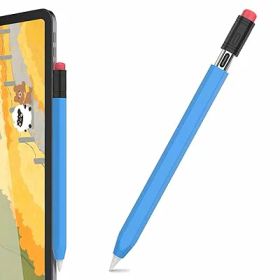 Apple Pencil (USB-C) 用シリコン保護ケース 鉛筆レトロデザイン 柔らかなシリコン材質 Apple Pencil (