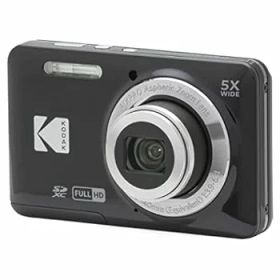 【中古】【良い】KODAK (コダック) PIXPRO 使いやすい ズーム FZ55-BK 16MP デジタルカメラ 光学5倍ズーム 広角 28mm 2.7インチ液晶画面 (ブラック)