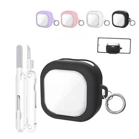 Samsung Galaxy Buds4 ケース Galaxy Buds4 Pro カバー 耐衝撃 クリア スタンド機能付き イヤホン・ヘッドホン ギャラクシー バッズ4 /バ