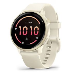 GARMIN 010-02985-31 vivoactive 6 Bone ／ Lunar Gold ロングバッテリー 心拍計 高精度GPS Suica ルナゴールド