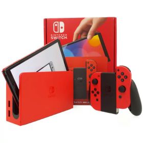 【Nintendo】ニンテンドー『Nintendo Switch 有機ELモデル / マリオレッド』HEG-S-RAAAA 2023年10月発売 ゲーム機本体 1週間保証【中古】